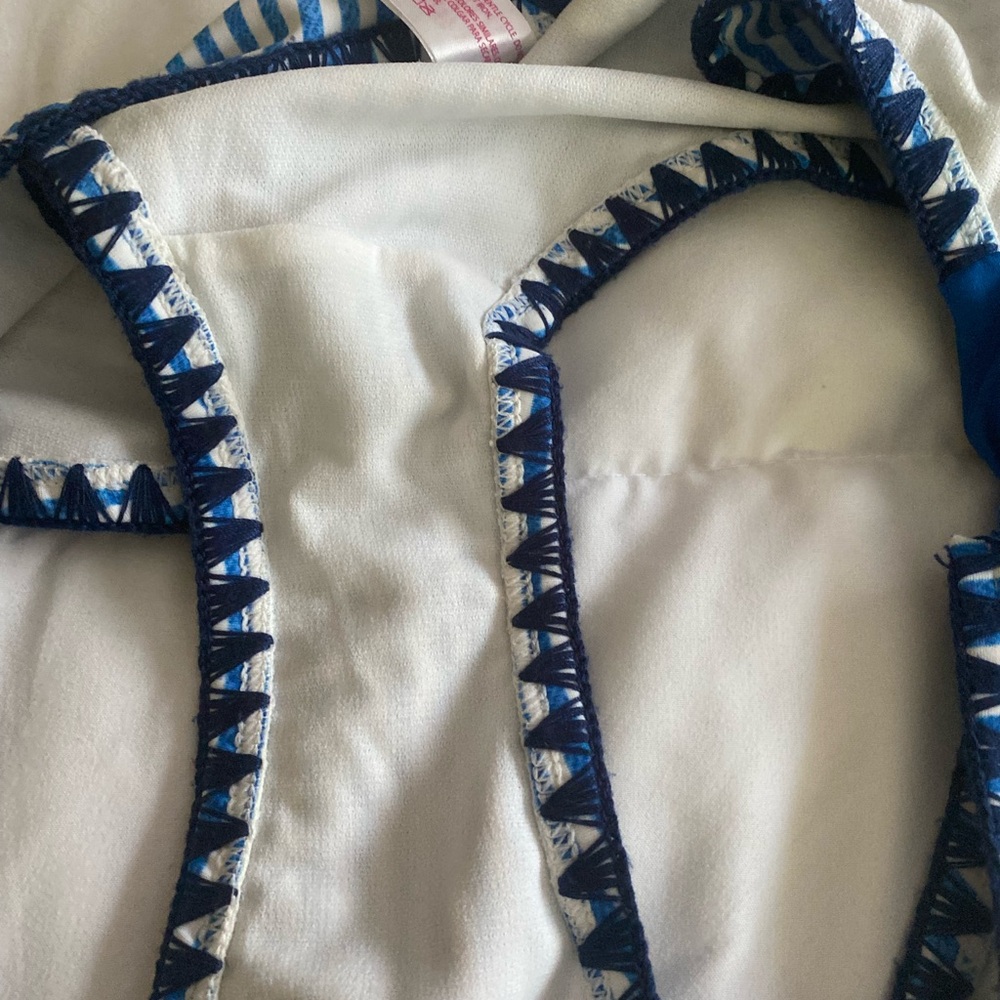 No boundaries bikini bottoms size large blue and white stripes - Picture 3 of 5